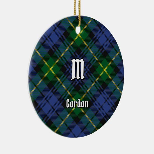Ornement en céramique Clan Gordon Tartan (Droite)
