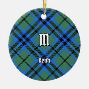 Ornement en céramique Clan Keith Tartan
