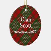 Ornement En Céramique Clan Scott Scottish Tartan (Droite)