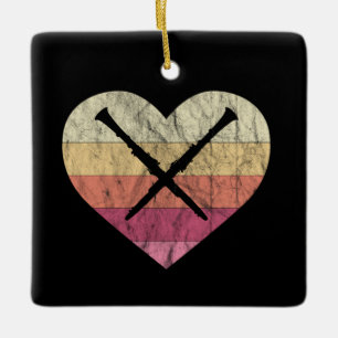 Ornement En Céramique Clarinetiste aime jouer de la clarinette