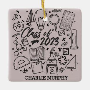 Ornement En Céramique Class of 2023 Graduation Science Math Graduate