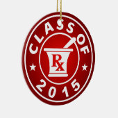 Ornement En Céramique Classe de la pharmacie 2015 (Droite)