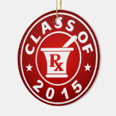 Ornement En Céramique Classe de la pharmacie 2015 (Gauche)