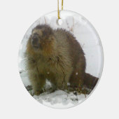 Ornement En Céramique Classic Beaver Ornament (Gauche)