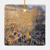 Ornement En Céramique Claude Monet - Boulevard des Capucines à Paris (Dos)