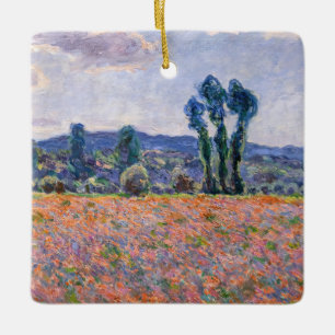 Ornement En Céramique Claude Monet - Champ de coquelicots 1890 (Giverny)