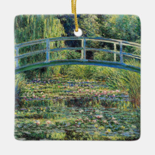Ornement En Céramique Claude Monet - Etang Lily et Pont Japonais
