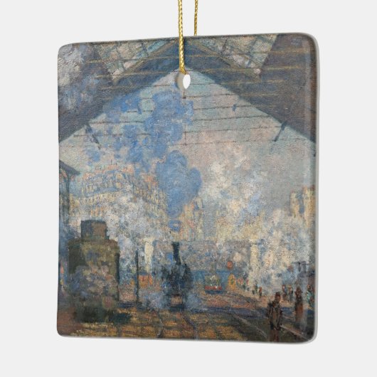 Ornement En Céramique Claude Monet - Gare Saint-Lazare Vue extérieure (Gauche)