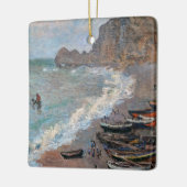 Ornement En Céramique Claude Monet - La plage d'Etretat (Gauche)