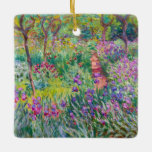 Ornement En Céramique Claude Monet - Le jardin d'Iris à Giverny<br><div class="desc">Jardin d'Iris à Giverny / Jardin d'Artiste à Giverny - Claude Monet,  1899-1900</div>