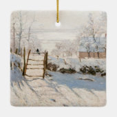 Ornement En Céramique Claude Monet - Le Magpie (Dos)