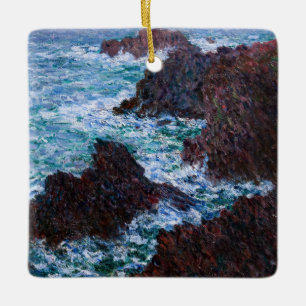 Ornement En Céramique Claude Monet - Les rochers de Belle-Île, côte sauv