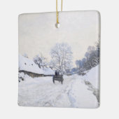 Ornement En Céramique Claude Monet - Panier sur la route des neiges à Ho (Gauche)