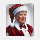 Ornement En Céramique Clause Donald Trump Santa (Gauche)