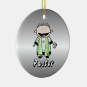 Ornement En Céramique Clergé religieux de pasteur de profession (Droite)