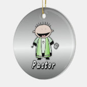 Ornement En Céramique Clergé religieux de pasteur de profession (Gauche)