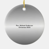 Ornement En Céramique Clergé religieux de pasteur de profession (Dos)