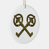Ornement En Céramique clés croisées (Droite)
