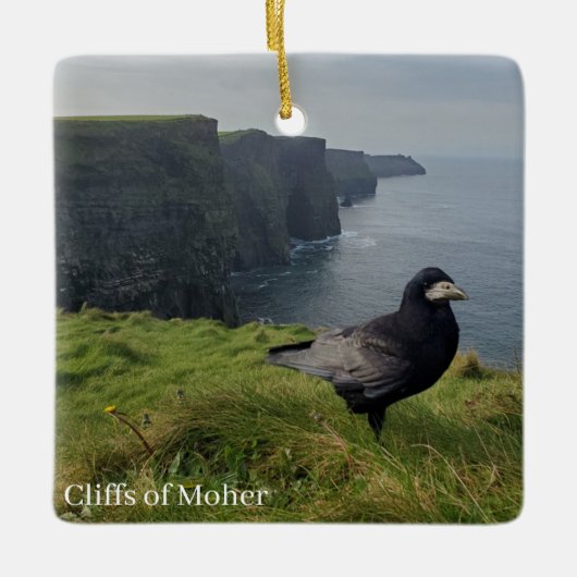 Ornement En Céramique Cliffs of Moher, Ireland Christmas Ornament Rook (Devant)