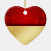 Ornement En Céramique Cloches de Noël dorées (Dos)