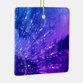 Ornement En Céramique Clouds Mandala bleu violet Boho Bohemian (Droite)