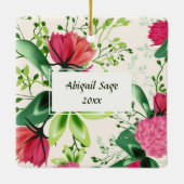 Ornement En Céramique Clover Christmas (Dos)