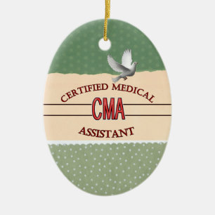 Ornement En Céramique CMA a certifié le LOGO d'aide médical
