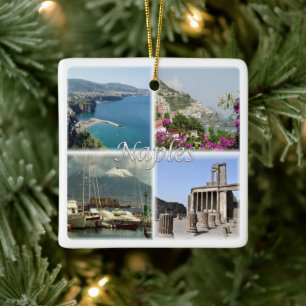 Ornement En Céramique CMP035 NAPLES, Amalfi, Sorrento, Pompéi,