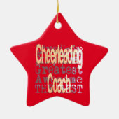 Ornement En Céramique Coach Cheerling Extraordinaire (Devant)