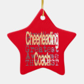Ornement En Céramique Coach Cheerling Extraordinaire (Dos)