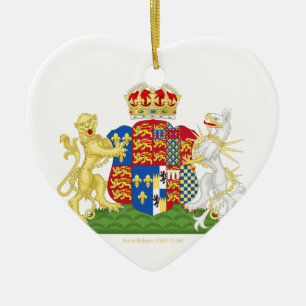 Ornement En Céramique Coat of Arms Anne Boleyn