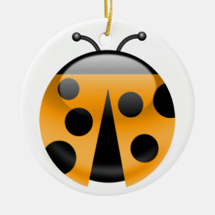 Ornement En Céramique Coccinelle
