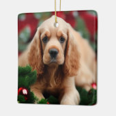 Ornement En Céramique Cocker Spaniel (Gauche)