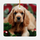 Ornement En Céramique Cocker Spaniel (Dos)
