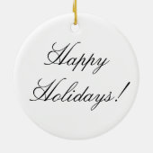 Ornement En Céramique Code de QR - bonnes fêtes ! (Dos)