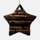 Ornement En Céramique Code informatique (Devant)