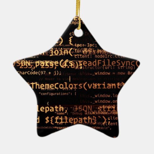 Ornement En Céramique Code informatique (Dos)