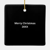 Ornement En Céramique Code scannable de musique Chanson personnalisée No (Dos)