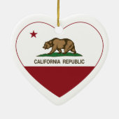 Ornement En Céramique coeur de gatos de visibilité directe de drapeau de (Dos)