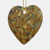 Ornement En Céramique coeur de l'or (Gauche)