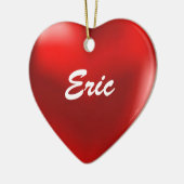 Ornement En Céramique Coeur d'ornement d'Éric (Gauche)