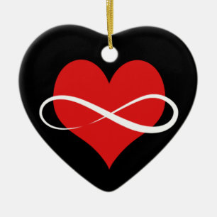 Ornement En Céramique Coeur infini