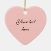 Ornement En Céramique Coeur (personnalisable) (Dos)