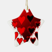 Ornement En Céramique Coeurs (Droite)