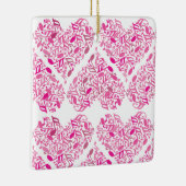 Ornement En Céramique Coeurs de notes musicales roses (Droite)