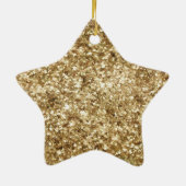 Ornement En Céramique Coeurs d'or Sparkle Purple Parties scintillant cit (Dos)