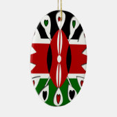 Ornement En Céramique Coeurs du Kenya (Droite)