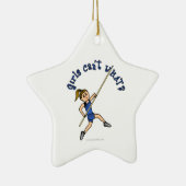 Ornement En Céramique Coffre-fort - Bleu (clair) (Droite)