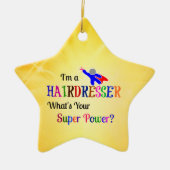 Ornement En Céramique Coiffeur super puissance (Devant)