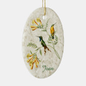 Ornement En Céramique Colibri à queue mousseuse (Droite)